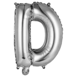 Bokstavsballong Mini Silver Metallic