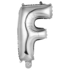 Bokstavsballong Mini Silver Metallic