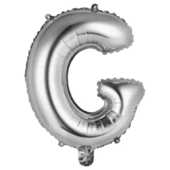 Bokstavsballong Mini Silver Metallic