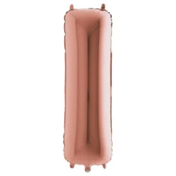 Bokstavsballong Roséguld Metallic