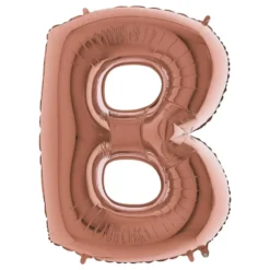 Bokstavsballong Roséguld Metallic