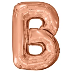 Bokstavsballong Roséguld Metallic