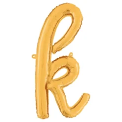 Bokstavsballong Script Guld