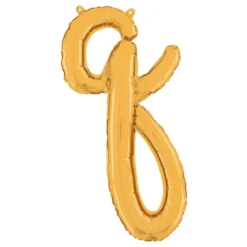 Bokstavsballong Script Guld
