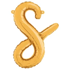 Bokstavsballong Script Guld
