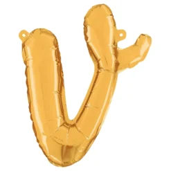 Bokstavsballong Script Guld