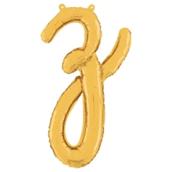 Bokstavsballong Script Guld