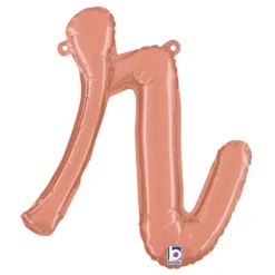 Bokstavsballong Script Roséguld