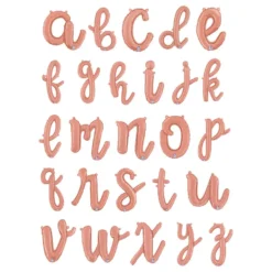 Bokstavsballong Script Roséguld
