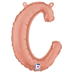 Bokstavsballong Script Roséguld