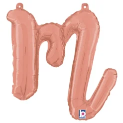 Bokstavsballong Script Roséguld