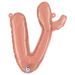 Bokstavsballong Script Roséguld