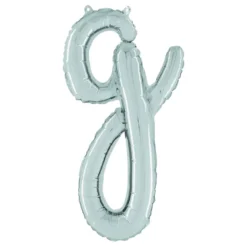 Bokstavsballong Script Silver