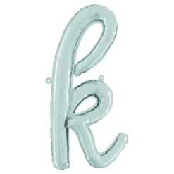 Bokstavsballong Script Silver