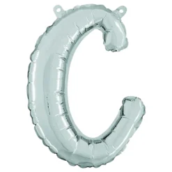 Bokstavsballong Script Silver