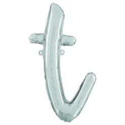 Bokstavsballong Script Silver