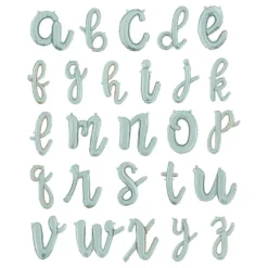 Bokstavsballong Script Silver