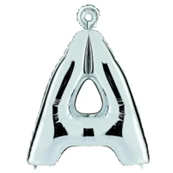 Bokstavsballong Silver Metallic