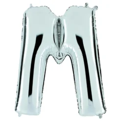 Bokstavsballong Silver Metallic