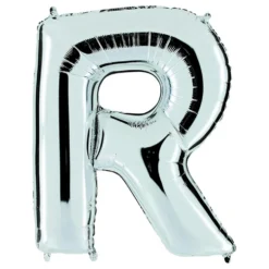 Bokstavsballong Silver Metallic