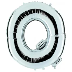 Bokstavsballong Silver Metallic