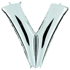 Bokstavsballong Silver Metallic