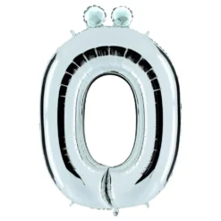 Bokstavsballong Silver Metallic