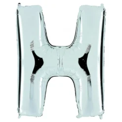 Bokstavsballong Silver Metallic