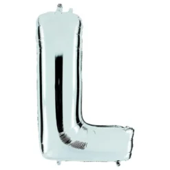 Bokstavsballong Silver Metallic