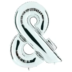Bokstavsballong Silver Metallic