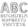 Bokstavsballong Silver Metallic