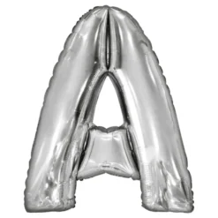Bokstavsballong Silver Metallic