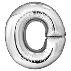 Bokstavsballong Silver Metallic