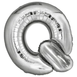 Bokstavsballong Silver Metallic