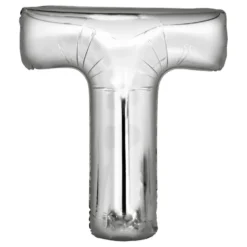 Bokstavsballong Silver Metallic