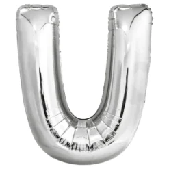 Bokstavsballong Silver Metallic