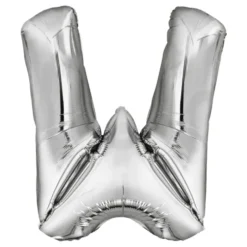 Bokstavsballong Silver Metallic