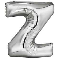 Bokstavsballong Silver Metallic