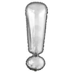 Bokstavsballong Silver Metallic