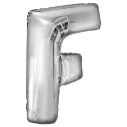 Bokstavsballong Silver Metallic