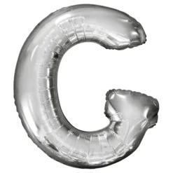 Bokstavsballong Silver Metallic