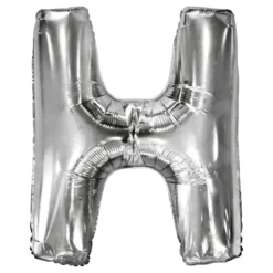 Bokstavsballong Silver Metallic