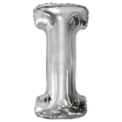 Bokstavsballong Silver Metallic