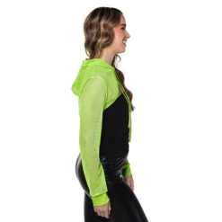 Bolero Fishnet UV Neongrön