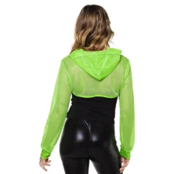 Bolero Fishnet UV Neongrön
