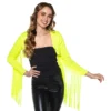 Bolero med Fransar Neongul UV
