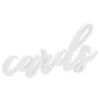Bordsdekoration Cards Vit