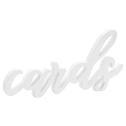 Bordsdekoration Cards Vit