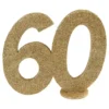 Bordsdekoration 60 Glitter Guld