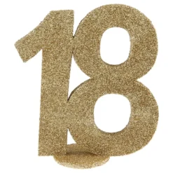 Bordsdekoration 18 Glitter Guld